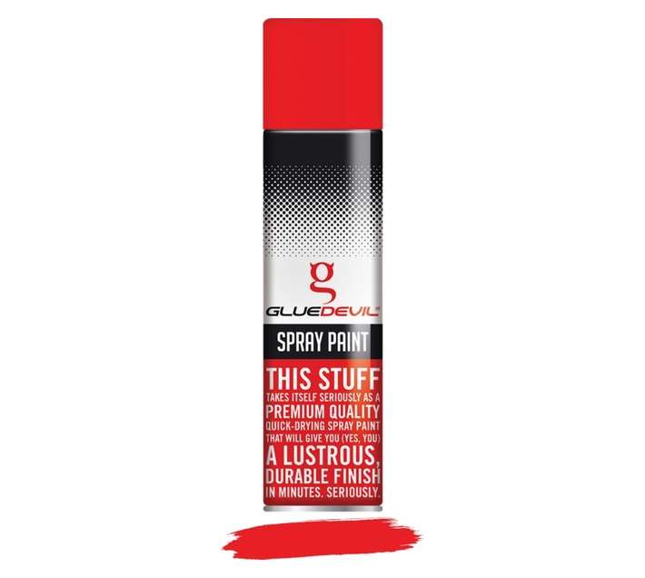 Glue Devil Spray Paint - Red (300ml)