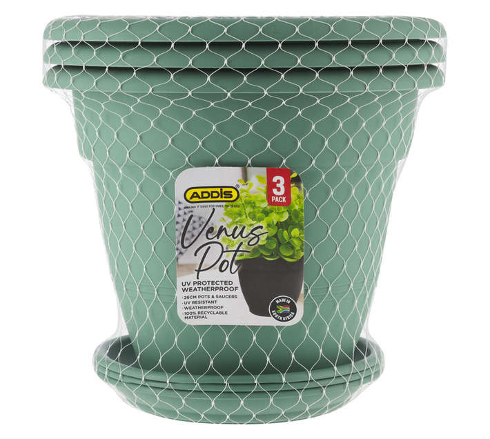 Addis 3 Piece Pot Set - Fern Green (260mm)