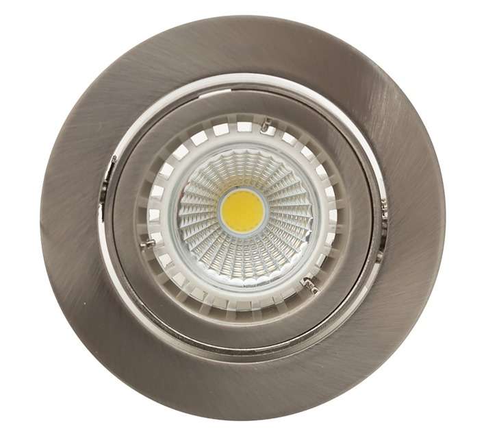 Eurolux Tilt and Twist Downlight - Satin Chrome (50W)