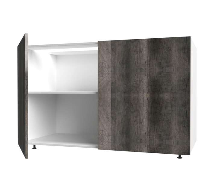 Home and Kitchen Base Unit Wrap Cabinet - Monument Oak (1200mm)
