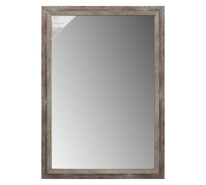 Design House Framed Mirror - Dark Wood (718 x 1023mm)