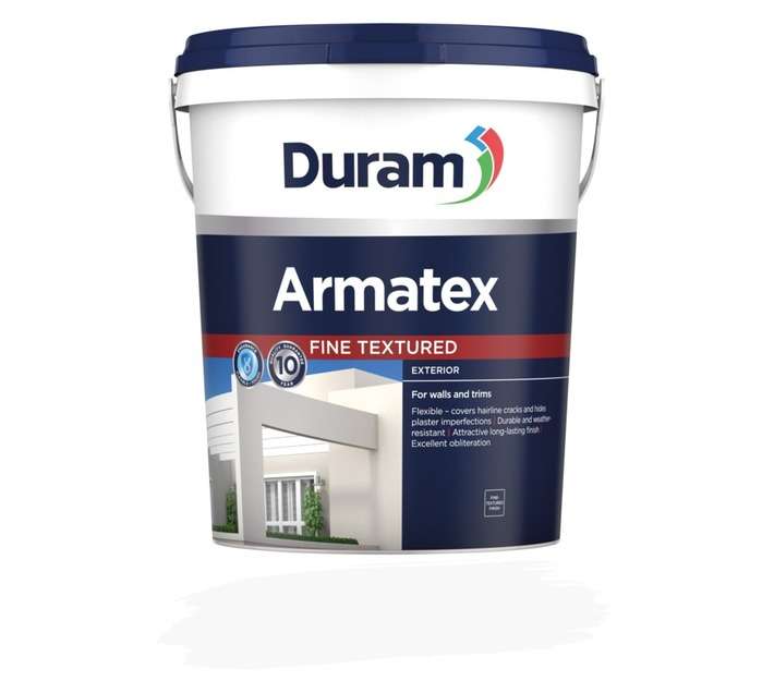 Duram Armatex Fine Textured Wall Paint - White (20L)