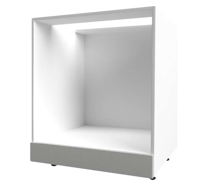 Home and Kitchen Base Unit Melamine Under Counter Oven Cabinet - Stone Grey (600mm)