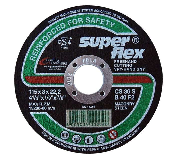 Superflex Cutting Wheel Stone Masonry 115mm x 3.0m