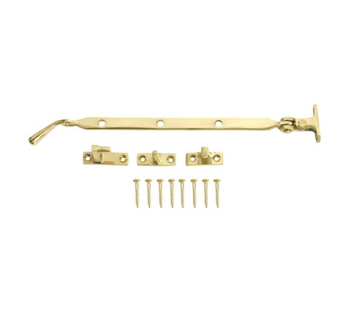 Dortello Fanlight Stay - Brass (250mm)