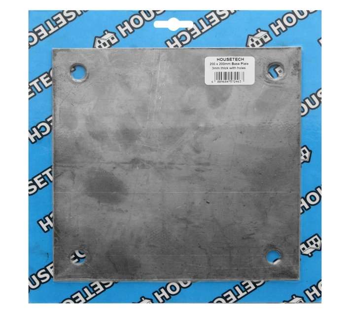 Housetech Base Plate With Holes - Grey (200 x 200 x 3mm)