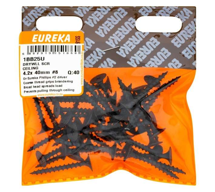 Eureka 40 x Drywall Screws (40 x 4.2mm)