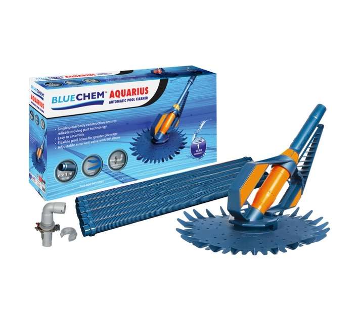 Bluechem 630-4009 Aquarius Pro Pool Cleaner - Blue/Grey