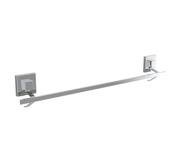 Evovac Stainless Steel Square Single Towel Rail - Silver (600mm)