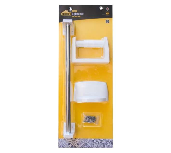 Spree 3 Piece Bathroom Set - White
