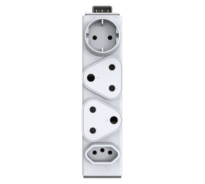 Allocacoc Power Strip 4 Socket Adaptor