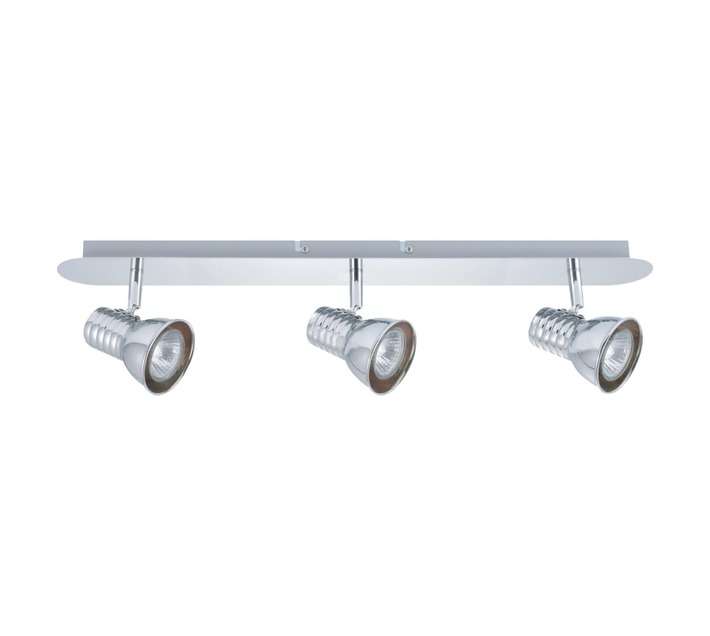 Design House Round Bedside 3 Light Spotlight - Chrome