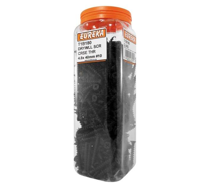 Eureka 400 x Coarse Drywall Screws (4.8 x 40mm)