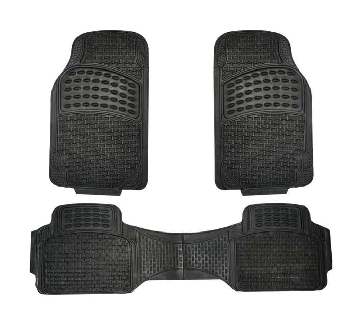 Autoworx T25881 3 Piece Car Mat Set - Black