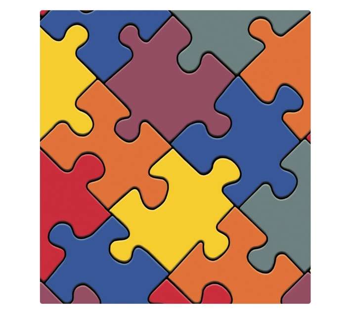 Bingo Puzzle Vinyl Sheet - Multicoloured (1000 x 2000 x 2.8mm) (Per Meter)