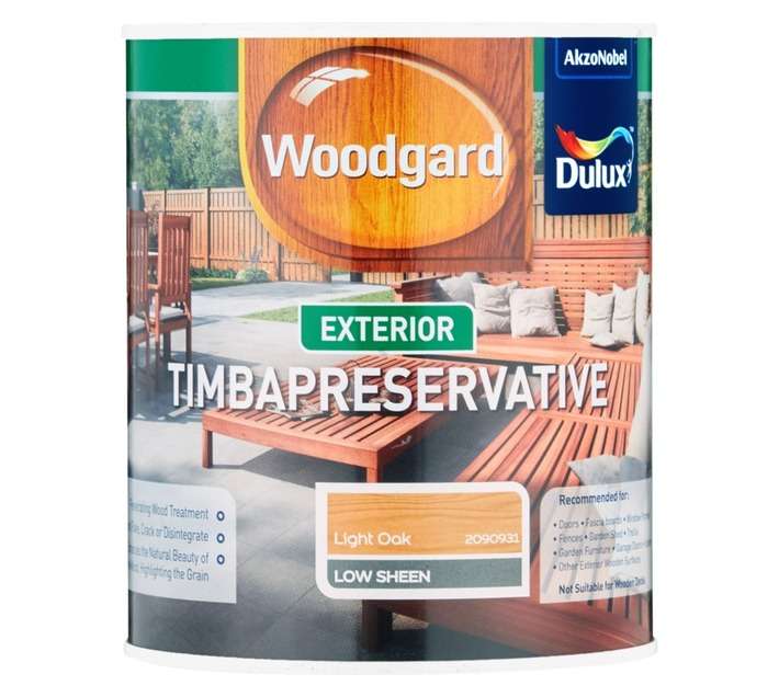 Dulux Woodgard Timba Preservative - Light Oak (1L)