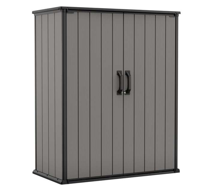 Keter Premier Tall Shed - Grey (1400 x 736 x 1704mm)