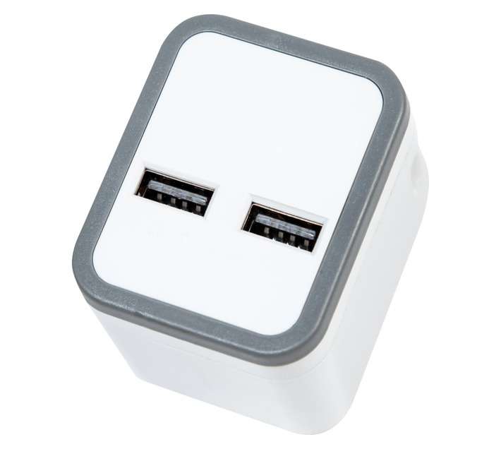 PowerWorx USB Charging Adaptor - Grey