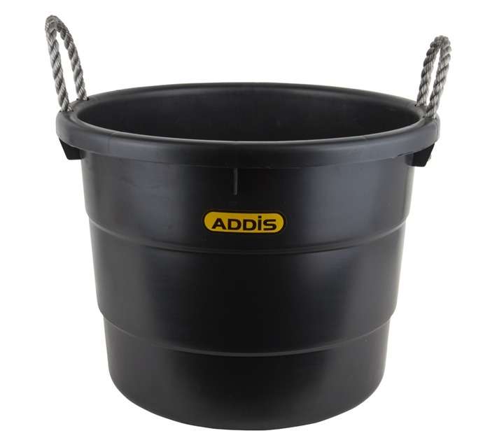 Addis Jumbo Muck Bucket with Rope - Black