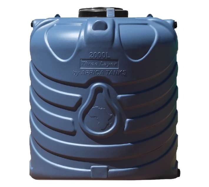 Africa Tanks Vertical Water Tank - Battleship Grey (2000L)