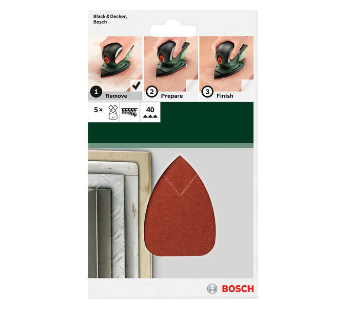 Bosch 40-grit Sanding Sheet (95 x 135mm)