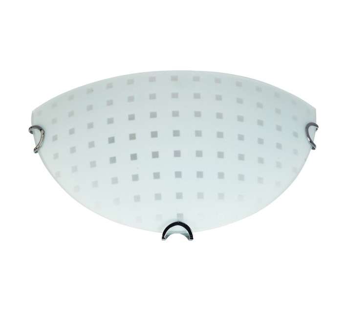 Radiant Square Dot Design Street Wall Light - Chrome (42W)
