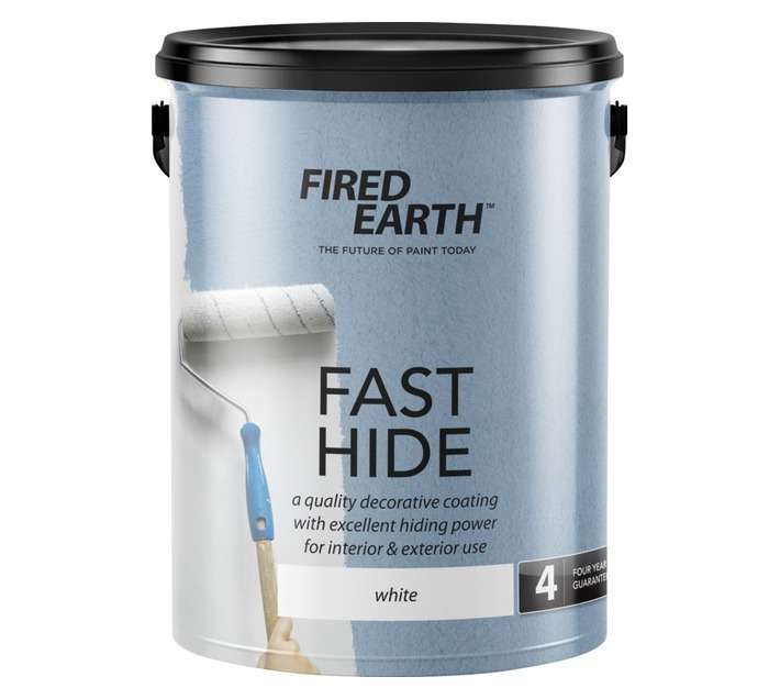 Fired Earth Fast Hide - White (5L)