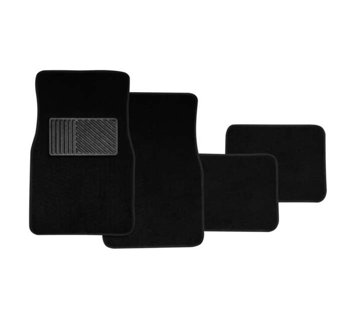 Autoworx T17080 4 Piece Car Mat Set - Black