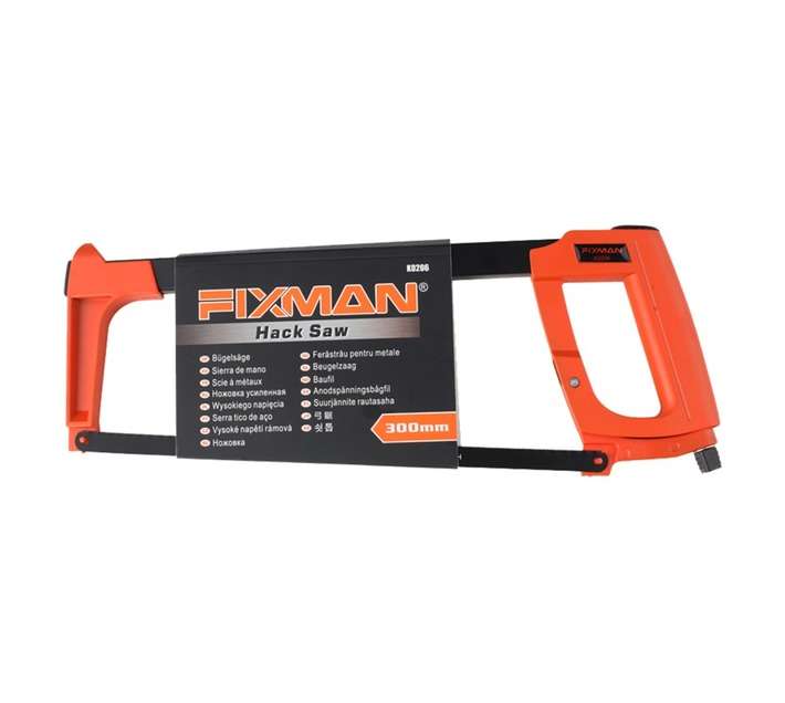 Fixman Tapered Frame Hacksaw - Orange/Black (300mm)
