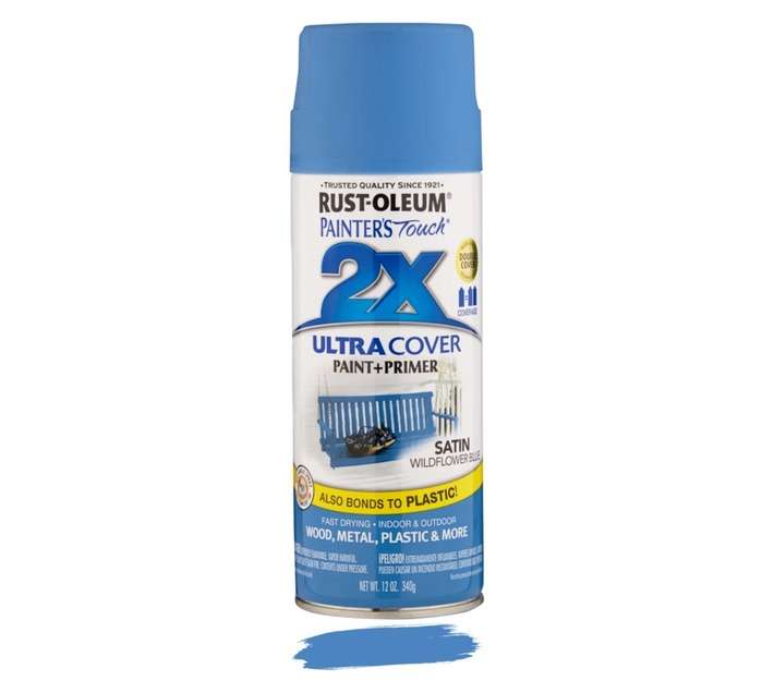 Rust-Oleum Spray Paint Touch 2X Ultra Cover - Satin Wildflower Blue (340g)