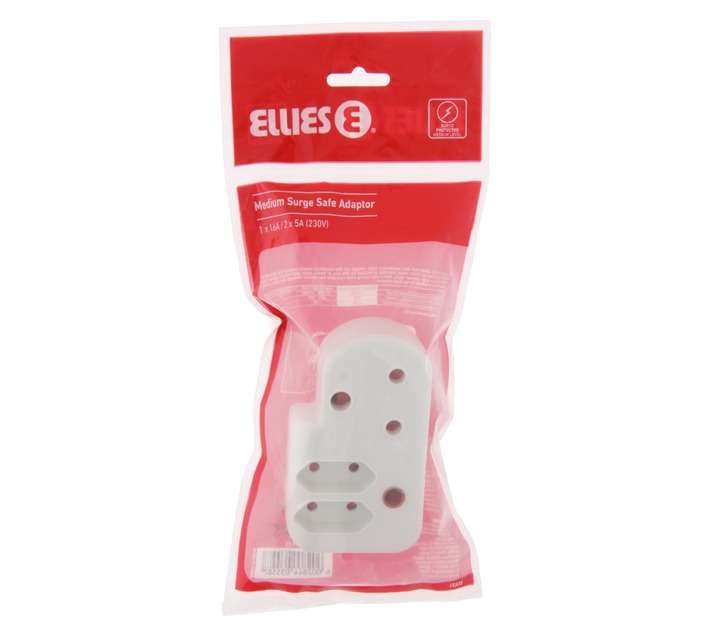 Ellies Electronics Surge And Adaptor 1 x 16amps / 2 x 5amps