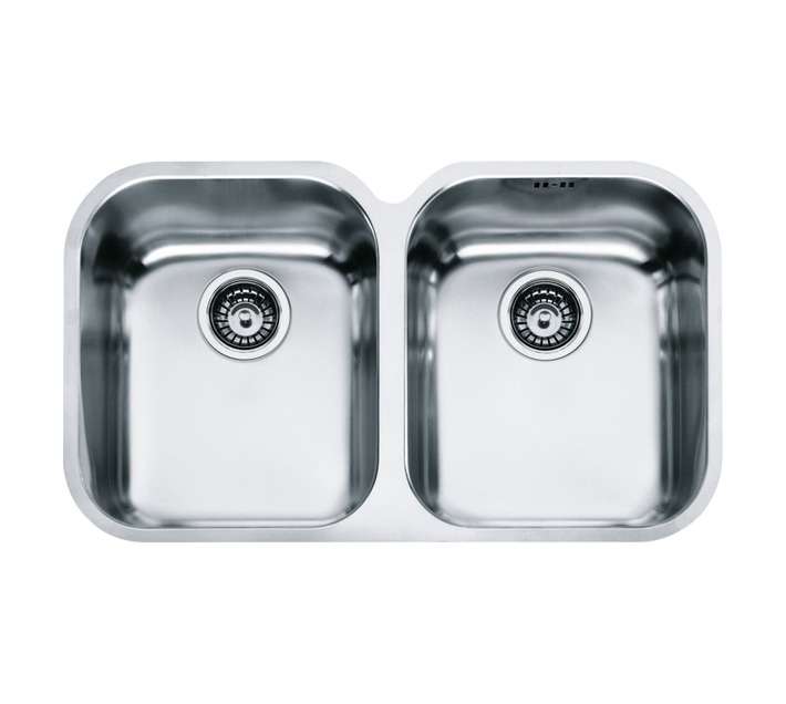 Franke Armonia Double Undermount Sink - Silver