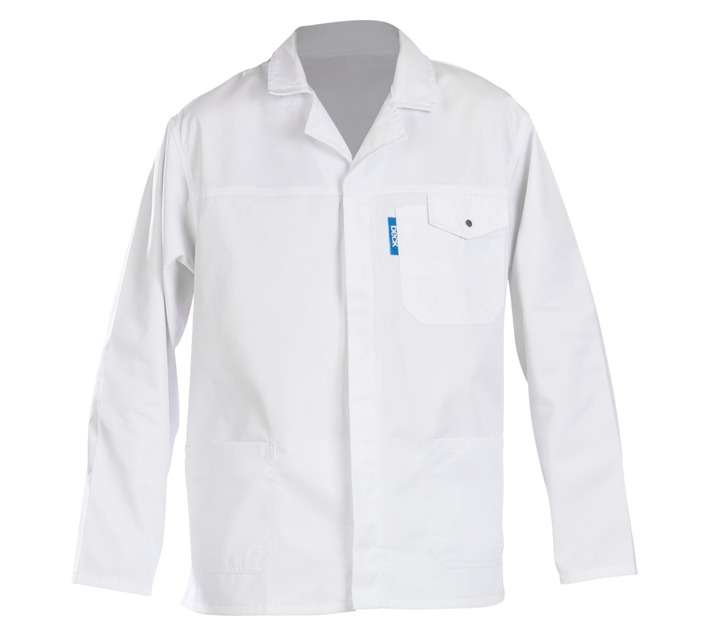 Beck Poly Cotton Long Sleeve Dust Coat - White (Size 48)