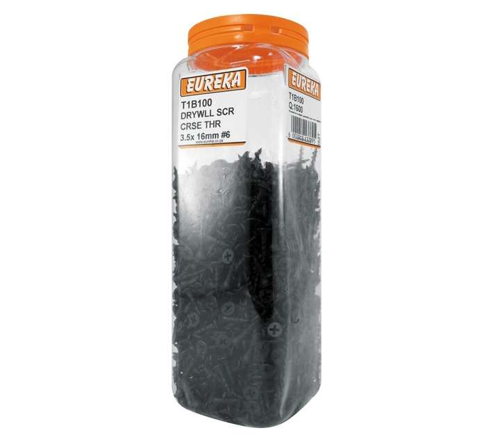 Eureka 1600 x Coarse Drywall Screws (3.5 x 16mm)
