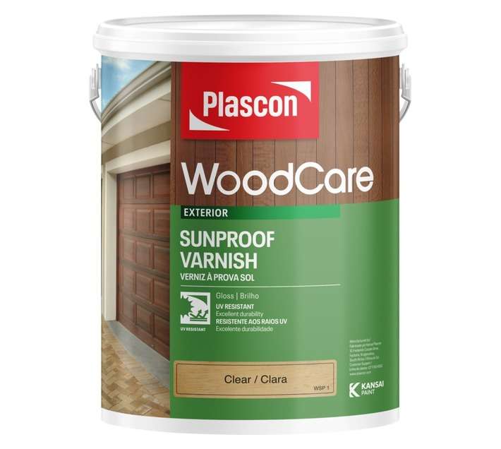 Plascon Woodcare Sunproof Gloss - Clear (5L)