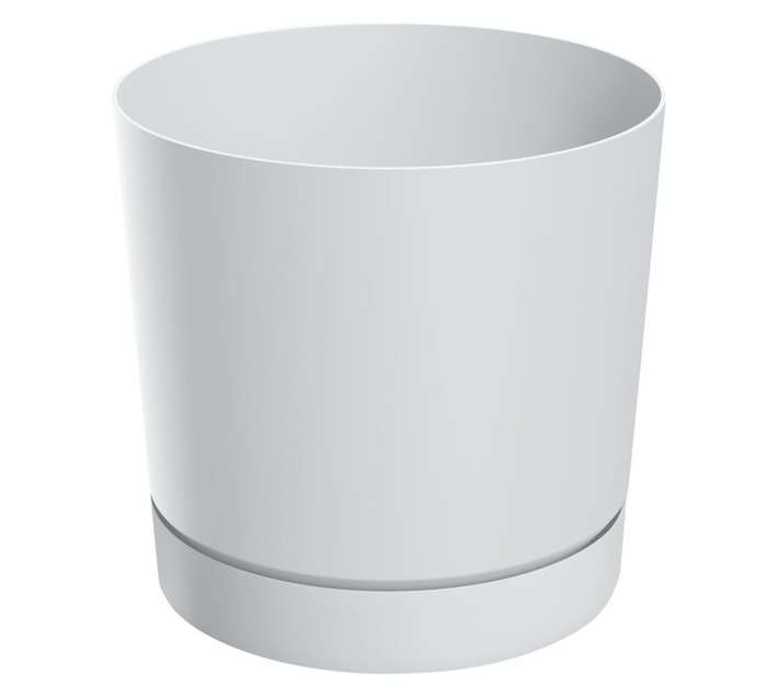 Prosperplast Round Tubo Plant Pot - White (292 x 292 x 283mm)