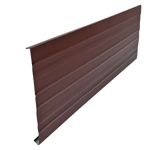 Premier Galvanised Steel Chromoprep Fascia Board - Maroon (6000 x 228 x 15mm)