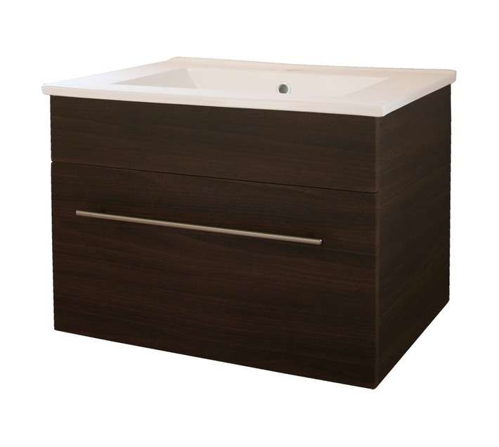Marlene 1 Draw Vanity Cabinet - Walnut (600mm)