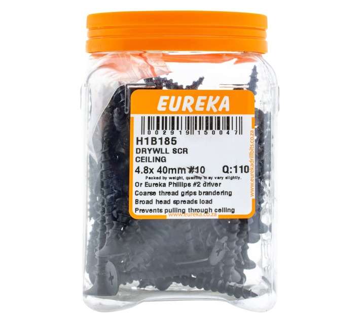 Eureka 110 x Drywall Screws (40 x 4.8mm)