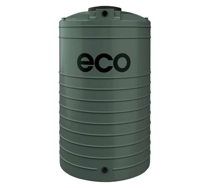 Eco Tanks Vertical Water Tank - Storm Sky (2050L)