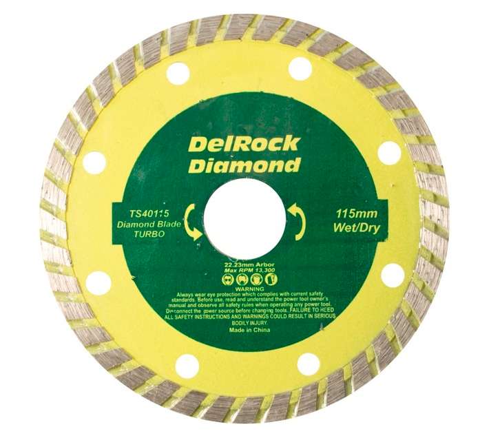 Delrock Turbo Diamond Blade (115mm)