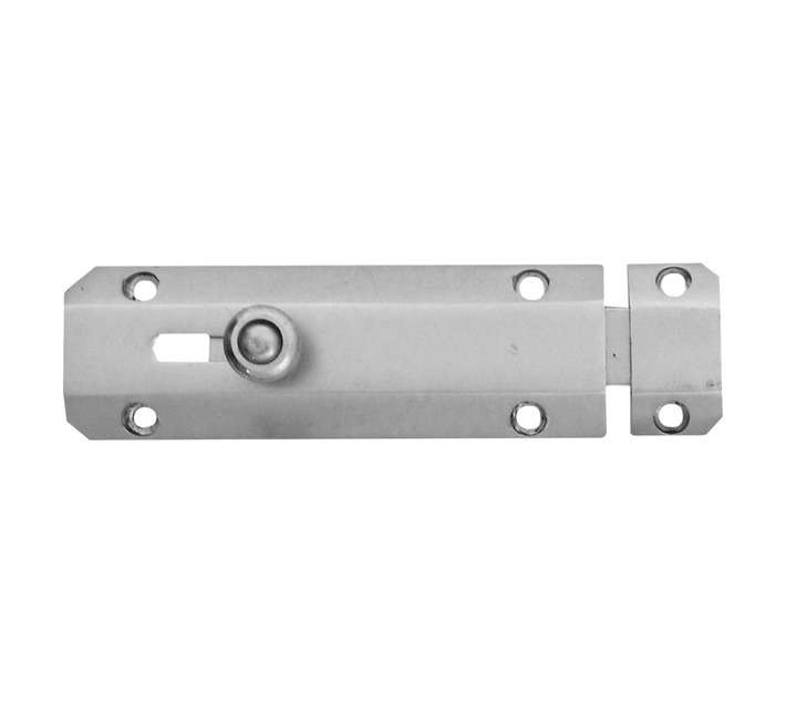 Euro Brass Auto Bolt - Nickel (100mm)