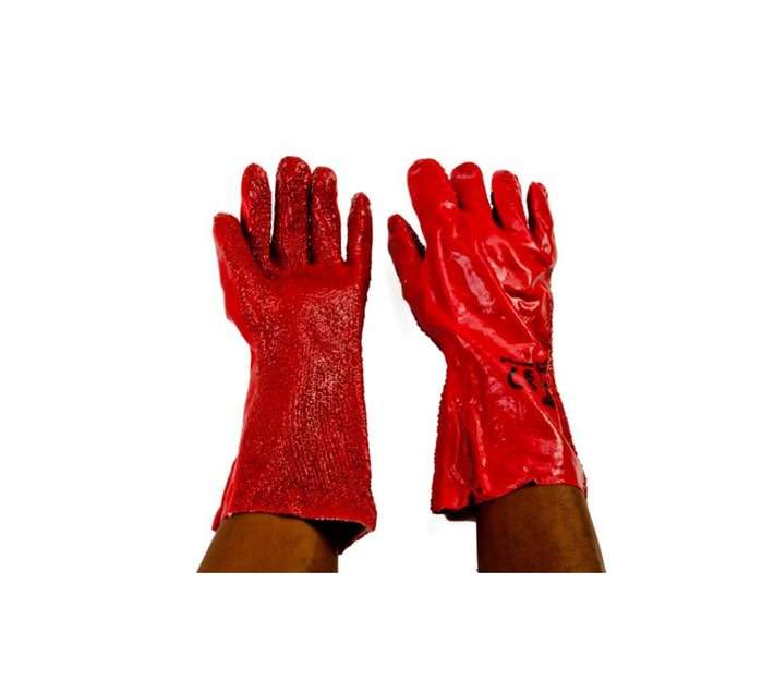 Evrigard PVC Heavy Duty Open Cuff Rough Palm Gloves
