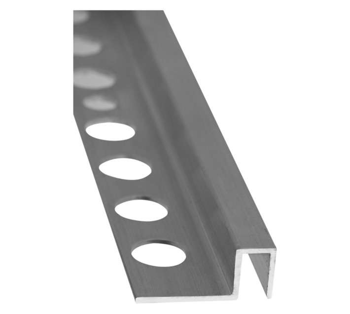 M-Trim Aluminium Square Edge Trim - Silver (2500 x 10mm)