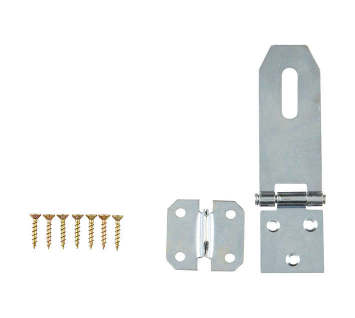 Mackie Hasp and Staple 90mm - Electrogalvanised