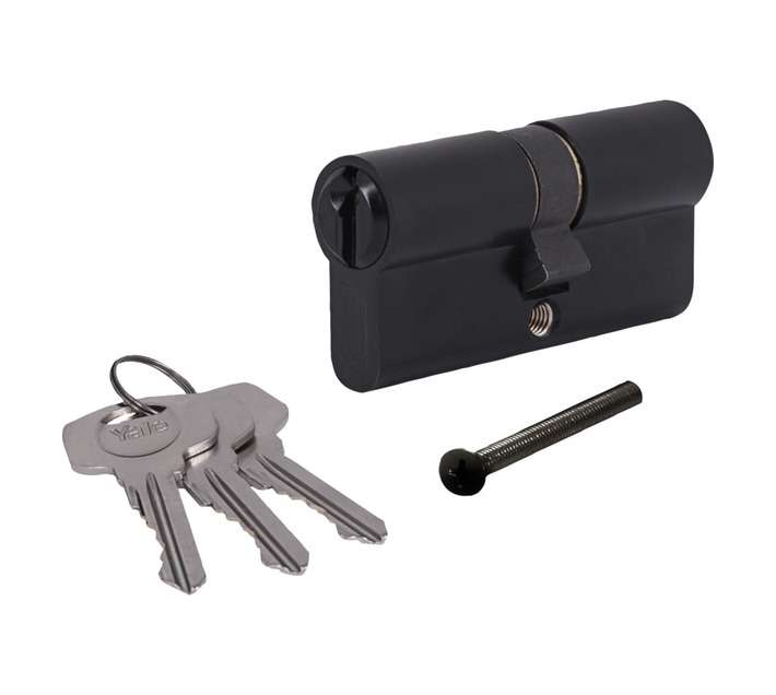 Yale Double Cylinder Door Lock - Black (64mm)