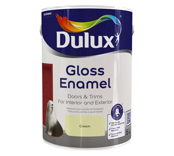 Dulux Gloss Enamel - Cream (5L)