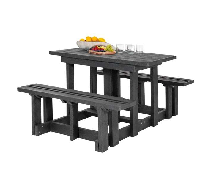 Eco Outdoor 4 Seater Picnic Table - Brown