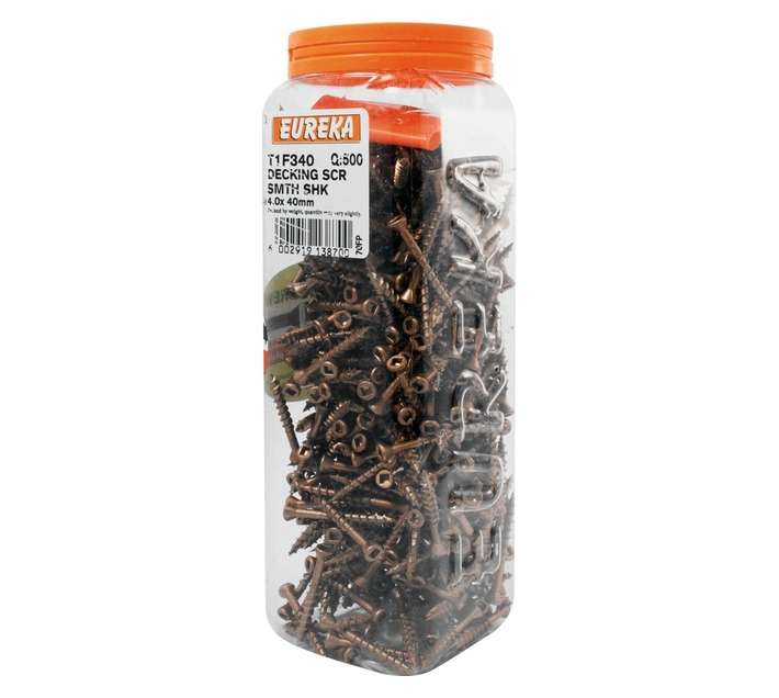 Eureka 4 x 40mm Decking Screw Smooth Shank (Q500)
