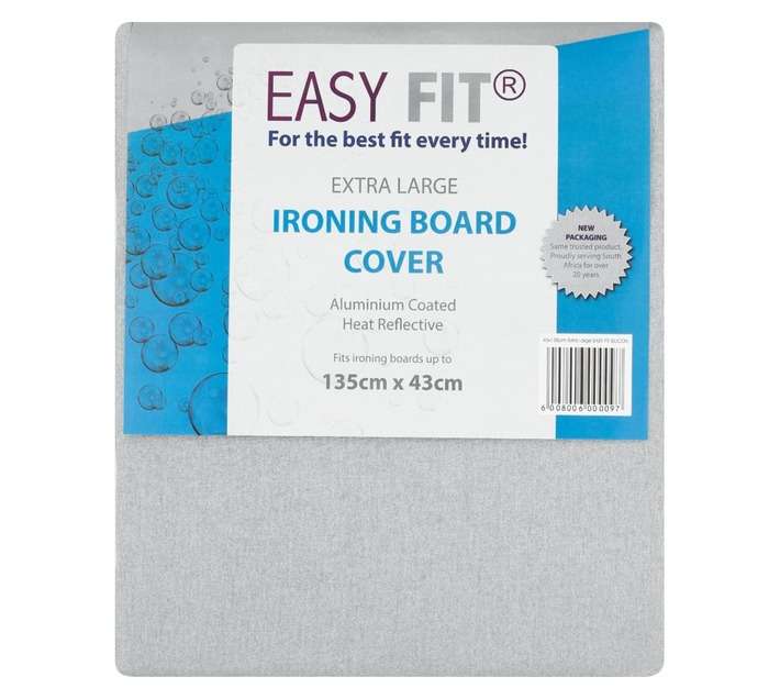 Easy Fit Ironing Board Cover - Grey (1350 x 430mm)